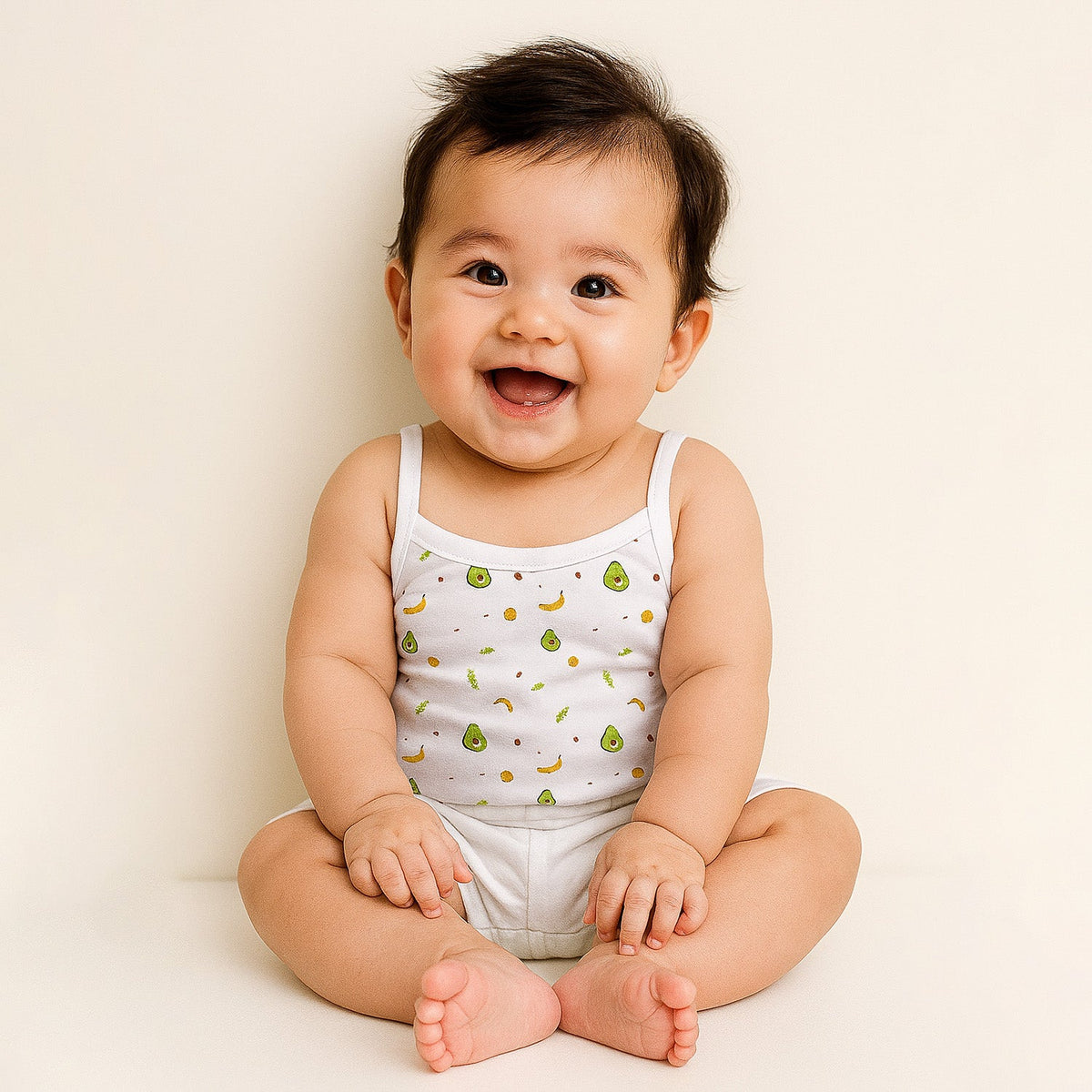 Girls Organic Cotton Sleeveless Vests - Pack of 2