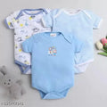 Cotton Baby Bodysuits - Pack of 3