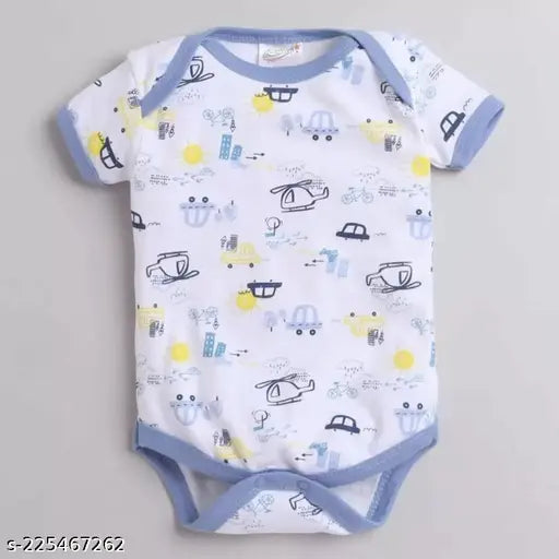 Cotton Baby Bodysuits - Pack of 3