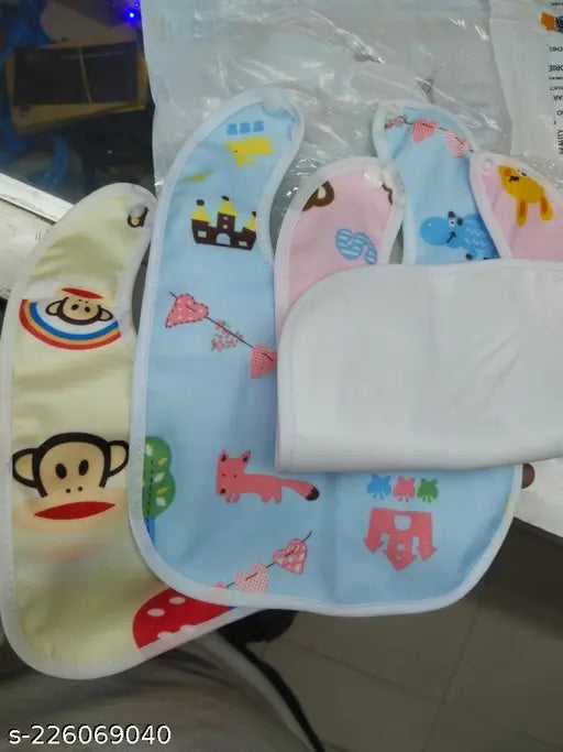 Bouchic Cotton Baby Bibs - Pack of 5