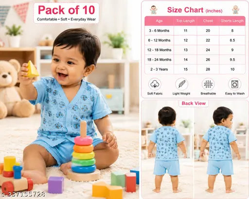 SAI Newborn Clothing Set - Pack of 10
