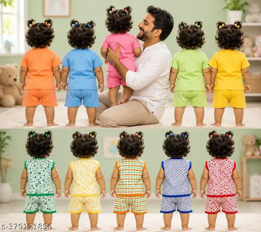 SAI Newborn Vest & Shorts Combo - Pack of 10