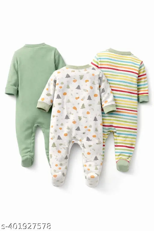 Cotton Baby Long-Sleeve Sleepsuit