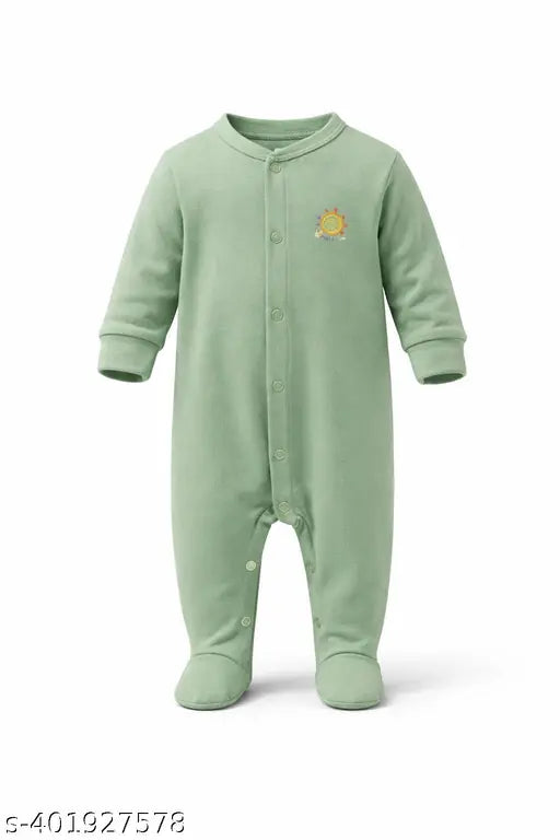 Cotton Baby Long-Sleeve Sleepsuit