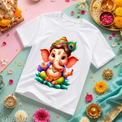 Ganesha Print Kids T-Shirt