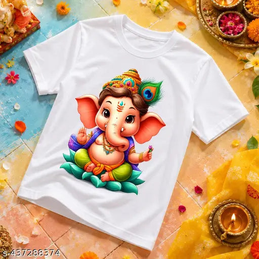 Ganesha Print Kids T-Shirt