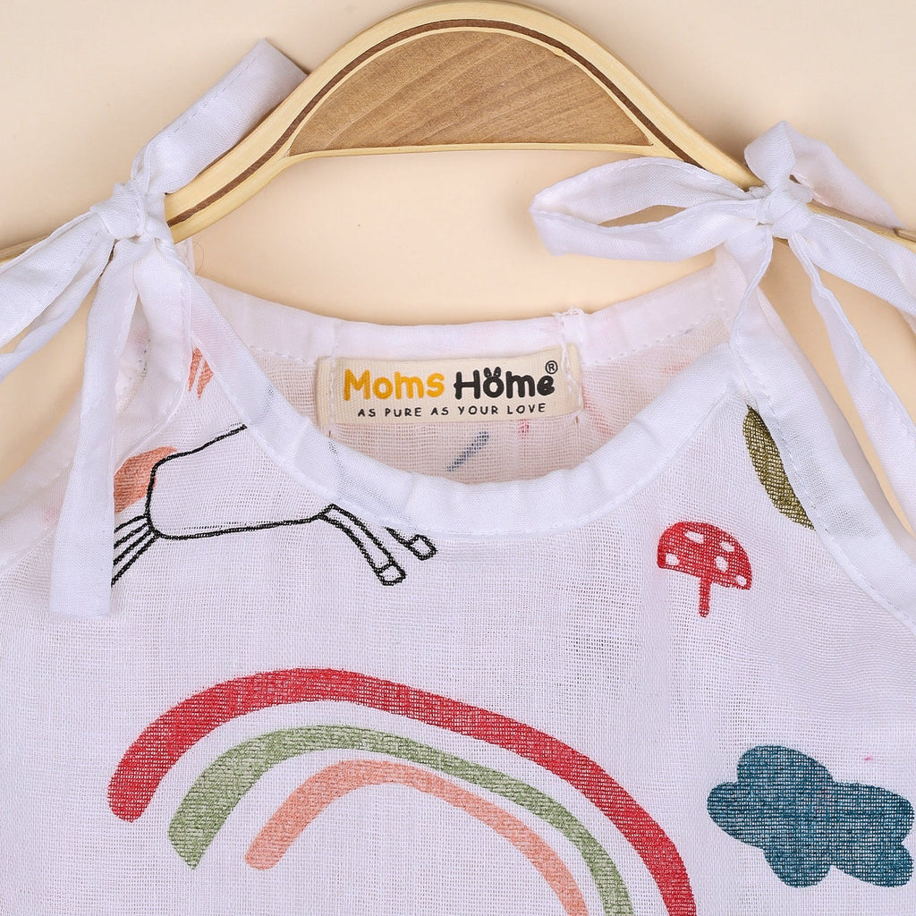 Baby Organic Cotton Knot type Jhabla - Pack of 2