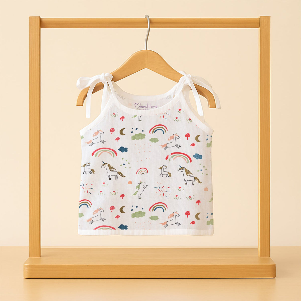 Baby Organic Cotton Knot type Jhabla - Unicorn