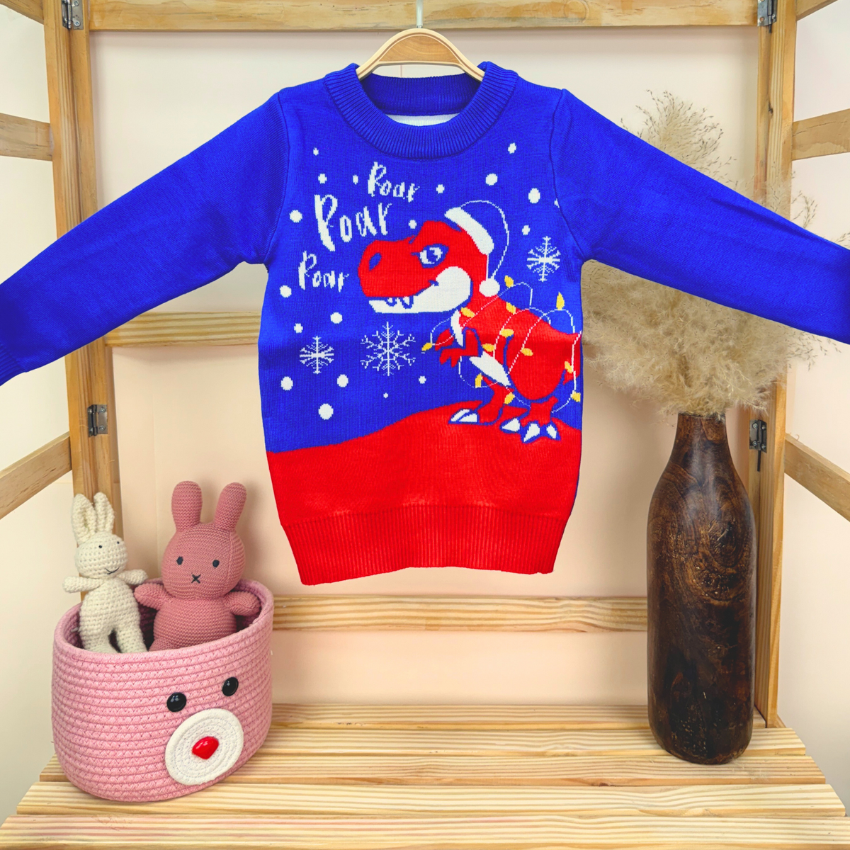 Winter Warm Woollen Full Sleeve Sweater For Baby - Blue - Pack of 1