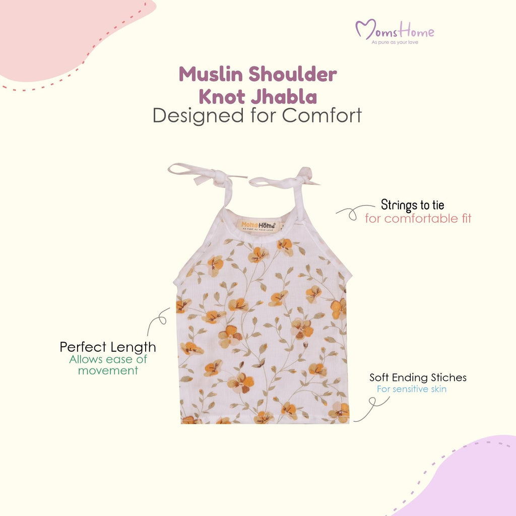 Baby Organic Cotton Knot type Jhabla - Pack of 3