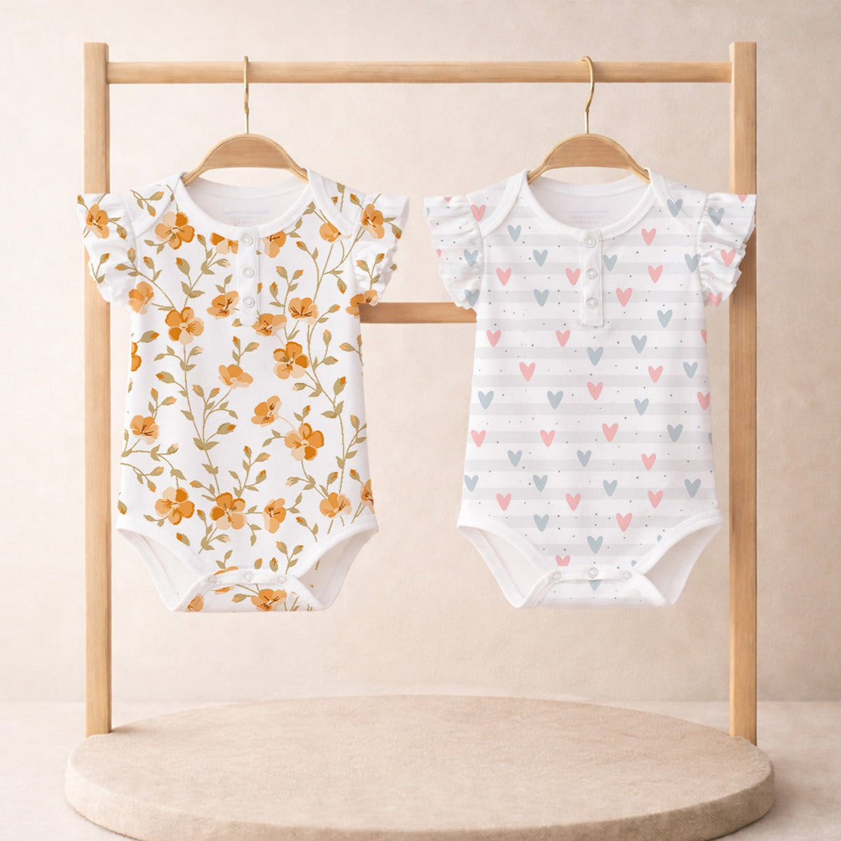 Baby Organic Cotton Onesie - Pack of 2