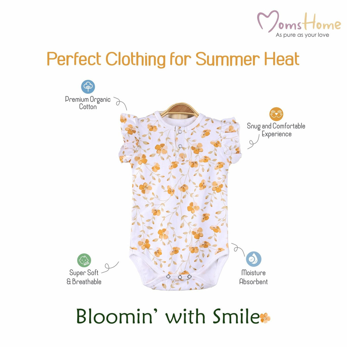 Baby Organic Cotton Onesie - Pack of 2