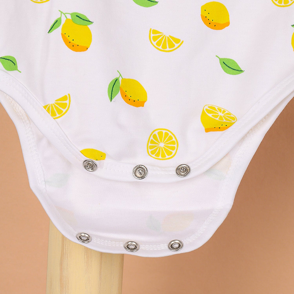Baby Organic Cotton Onesie - Lemon - Pack of 1