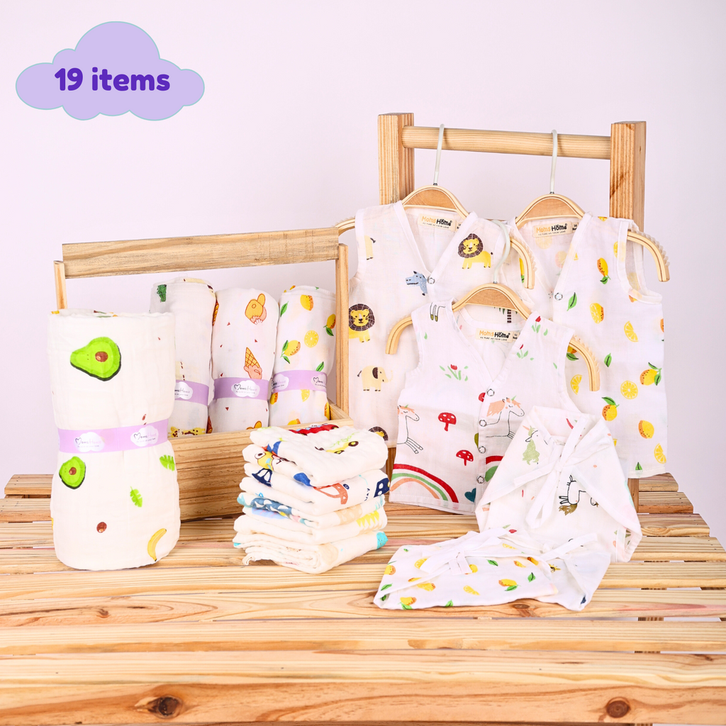 New Born All Muslin Gift Set