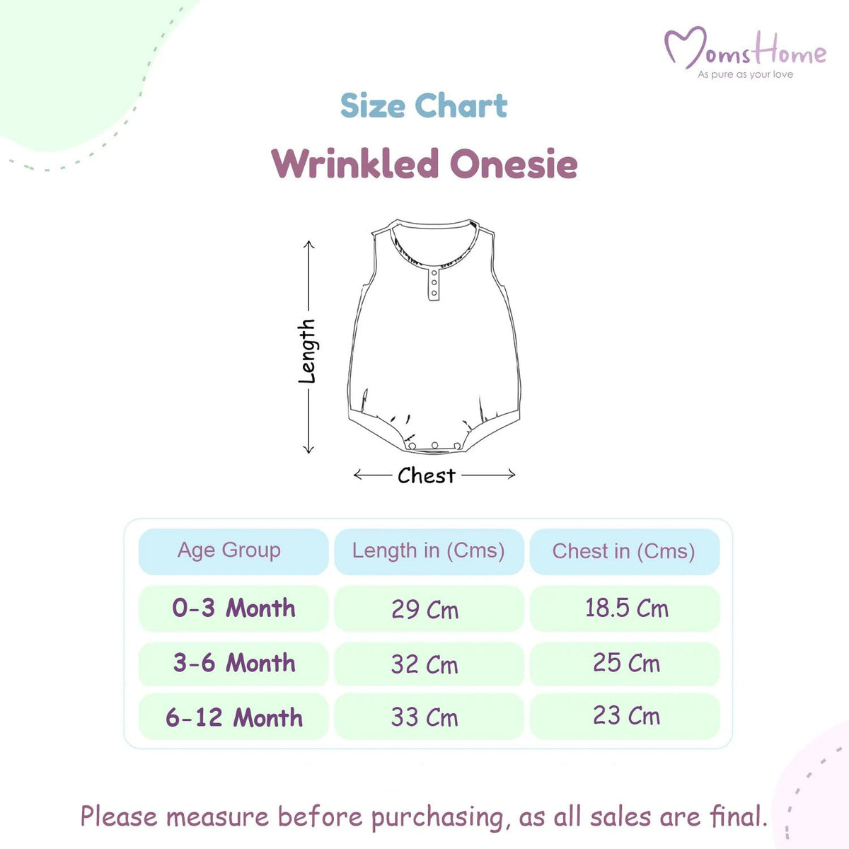 Baby Organic Cotton Onesie - Pack of 1