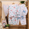 Baby Unisex Organic Cotton Muslin Full Sleeves Jhabla & Payjama - Set of 2