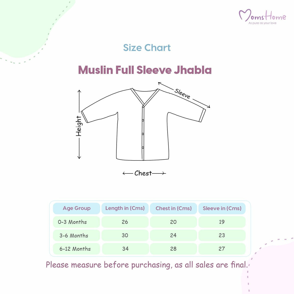 Baby Unisex Organic Cotton Muslin Full Sleeves Jhabla - Pack of 2