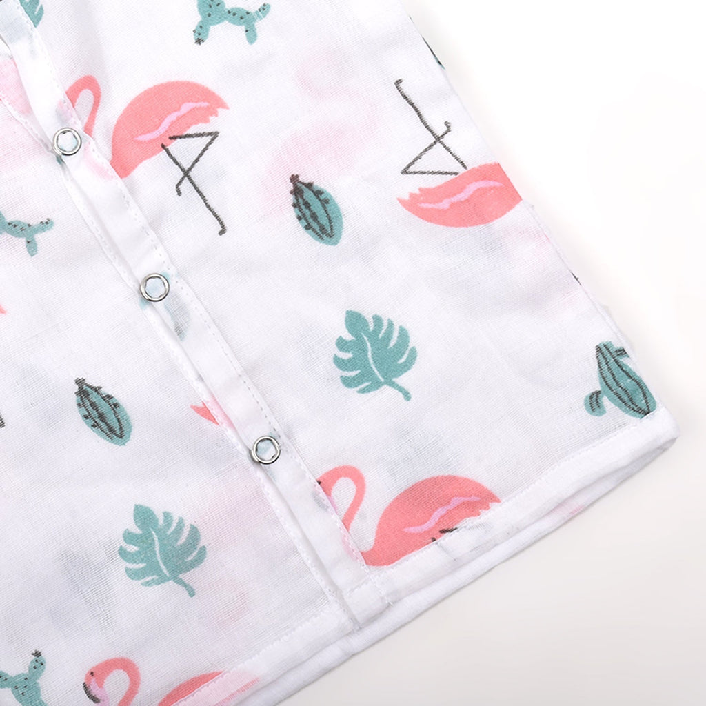 Baby Unisex Organic Cotton Muslin Full Sleeves Jhabla - Pack of 3