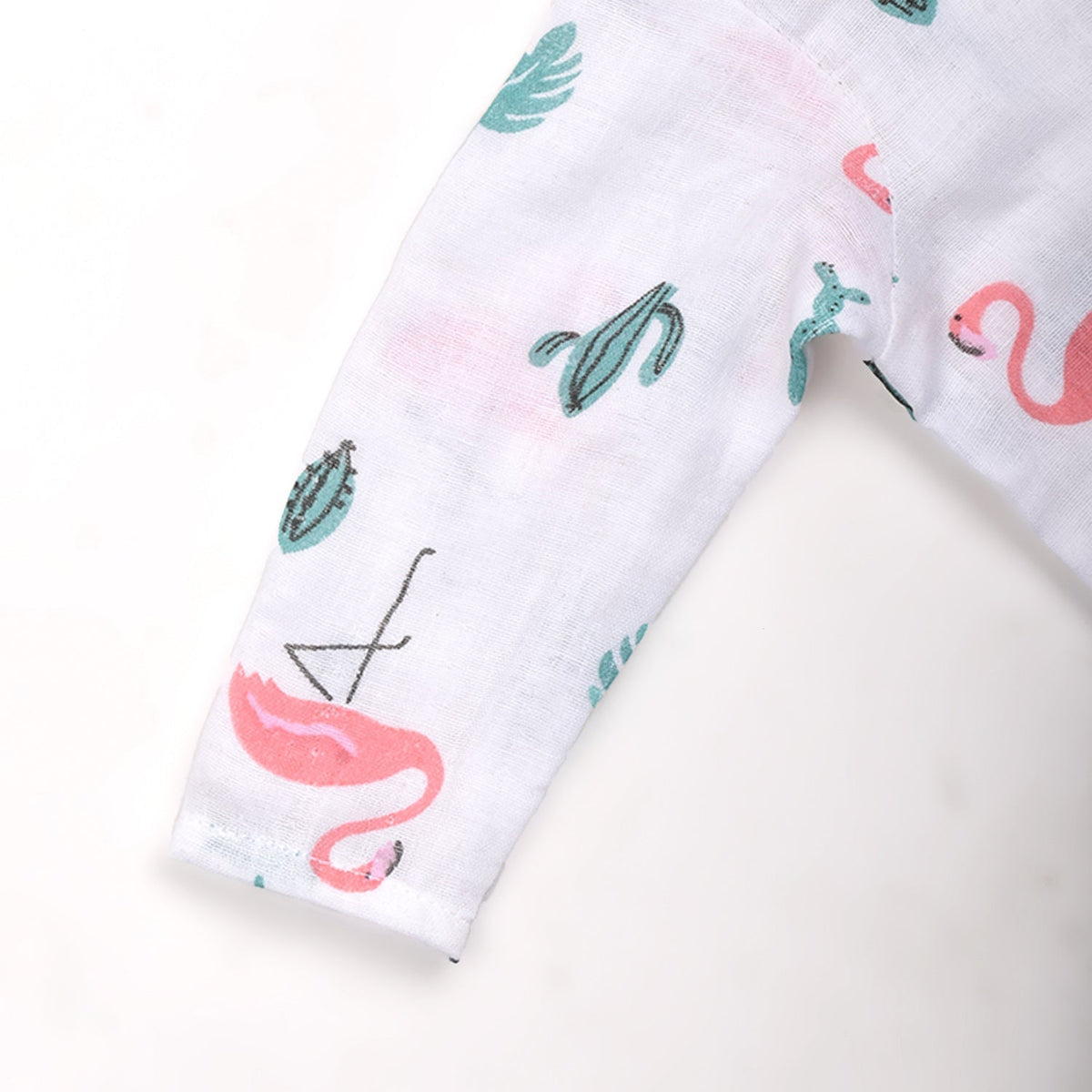 Baby Unisex Organic Cotton Muslin Full Sleeves Jhabla - Pack of 3