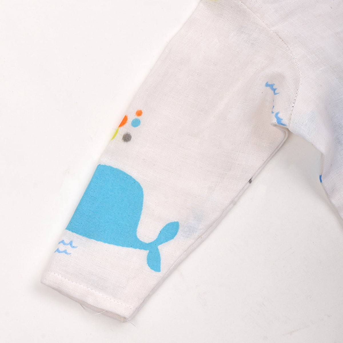 Baby Unisex Organic Cotton Muslin Full Sleeves Jhabla - Pack of 3