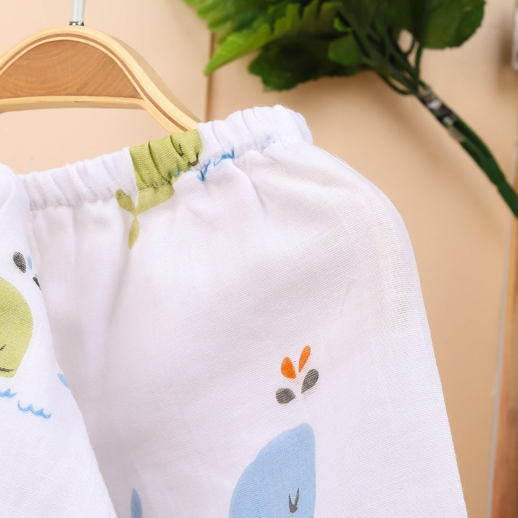 Baby Unisex Organic Cotton Muslin Pajama - Pack of 3