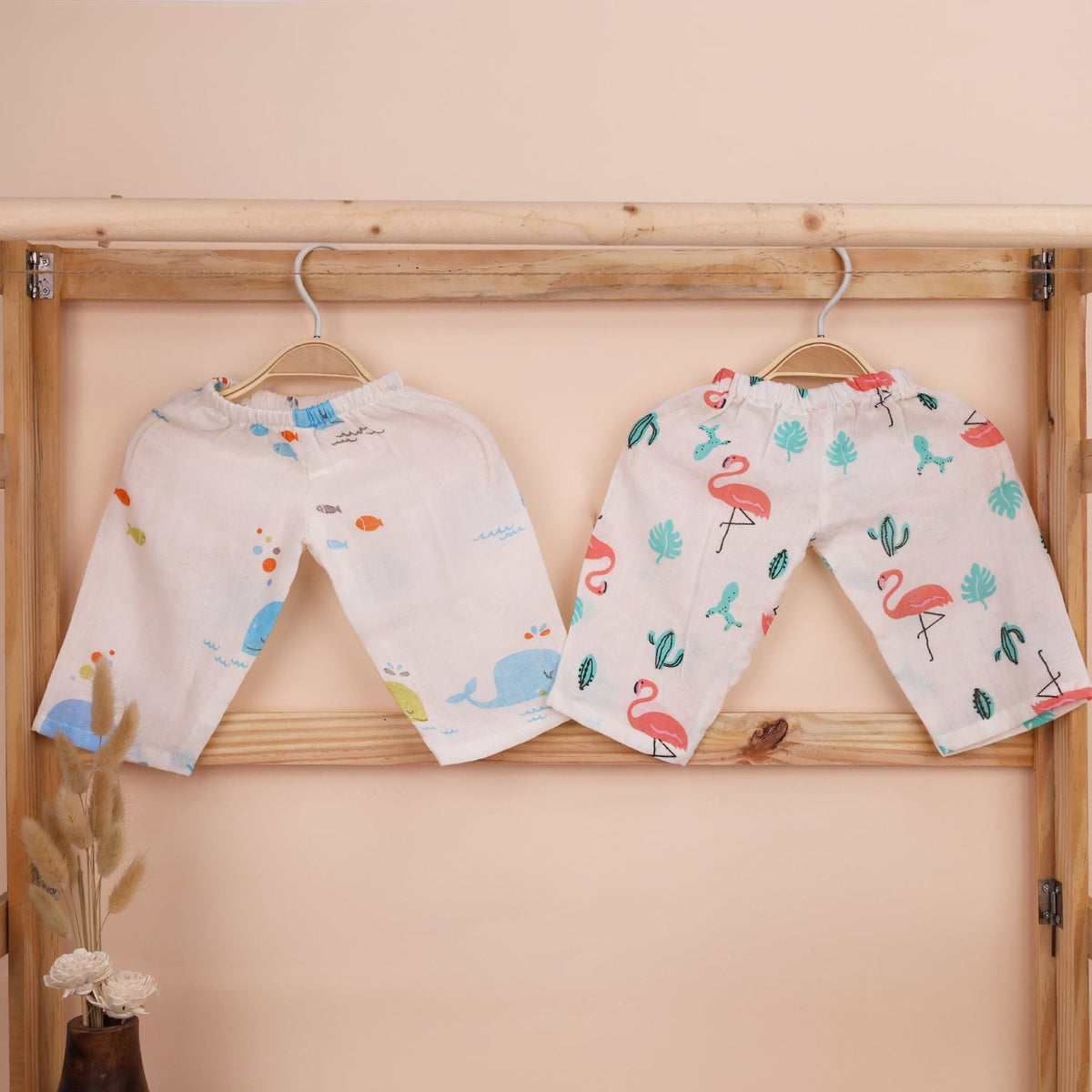 Baby Unisex Organic Cotton Muslin Pajama - Pack of 2
