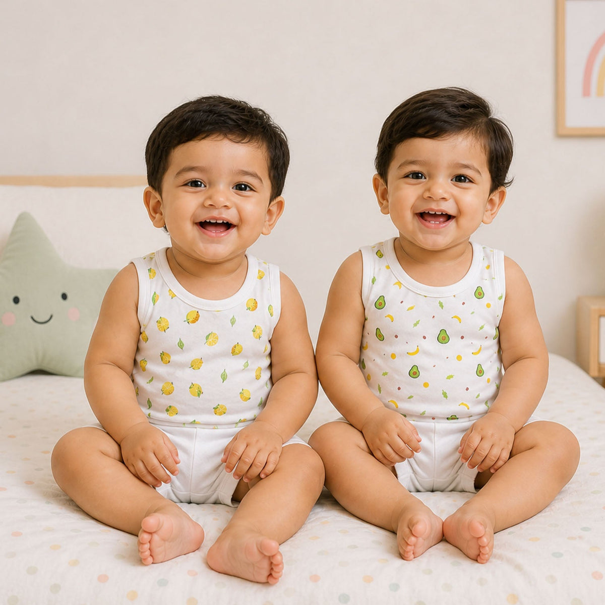 Baby Vest for Boys & Girls - Pack of 2