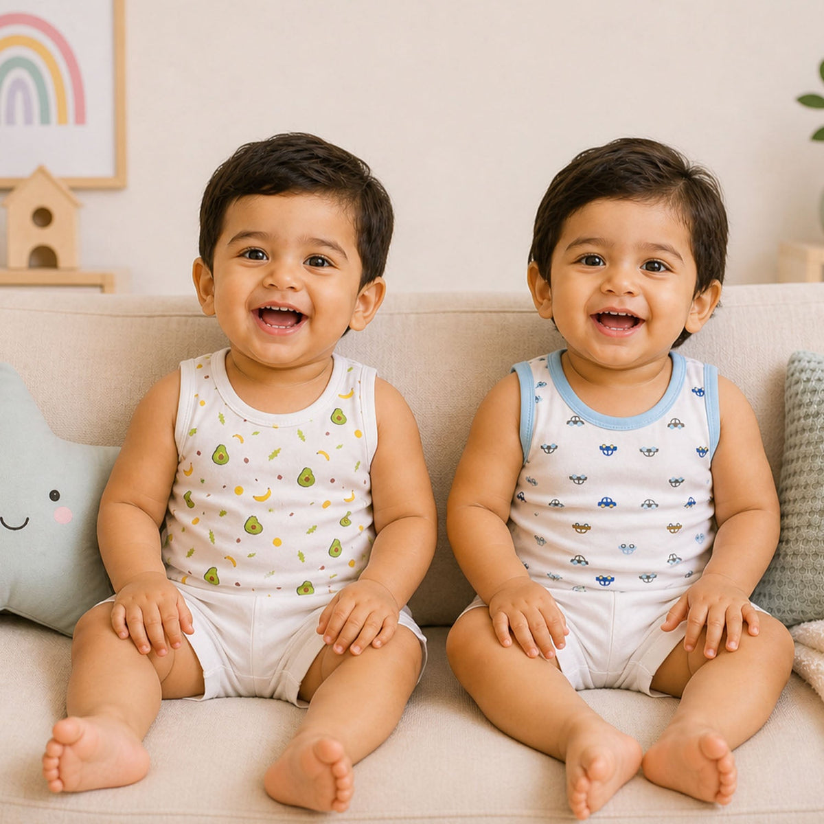 Baby Vest for Boys & Girls - Pack of 2