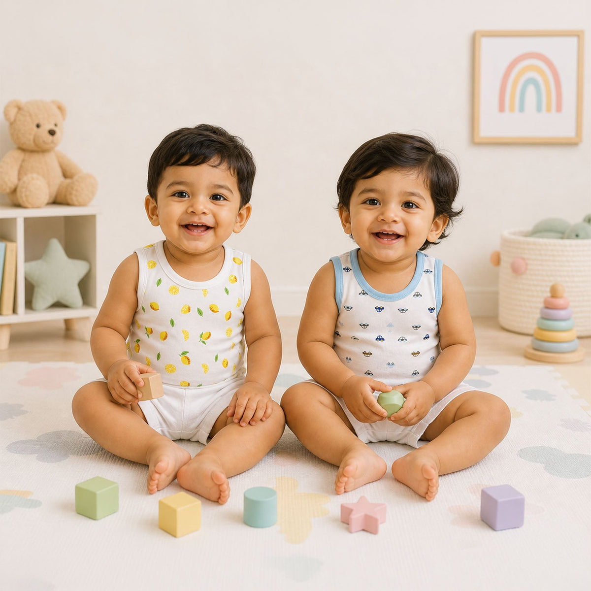 Baby Vest for Boys & Girls - Pack of 2