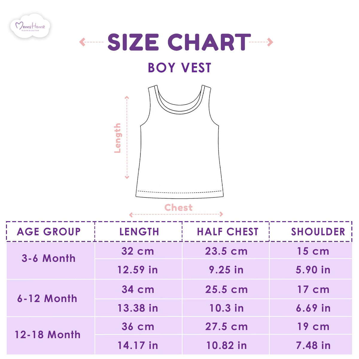 Baby Vest for Boys & Girls - Pack of 2