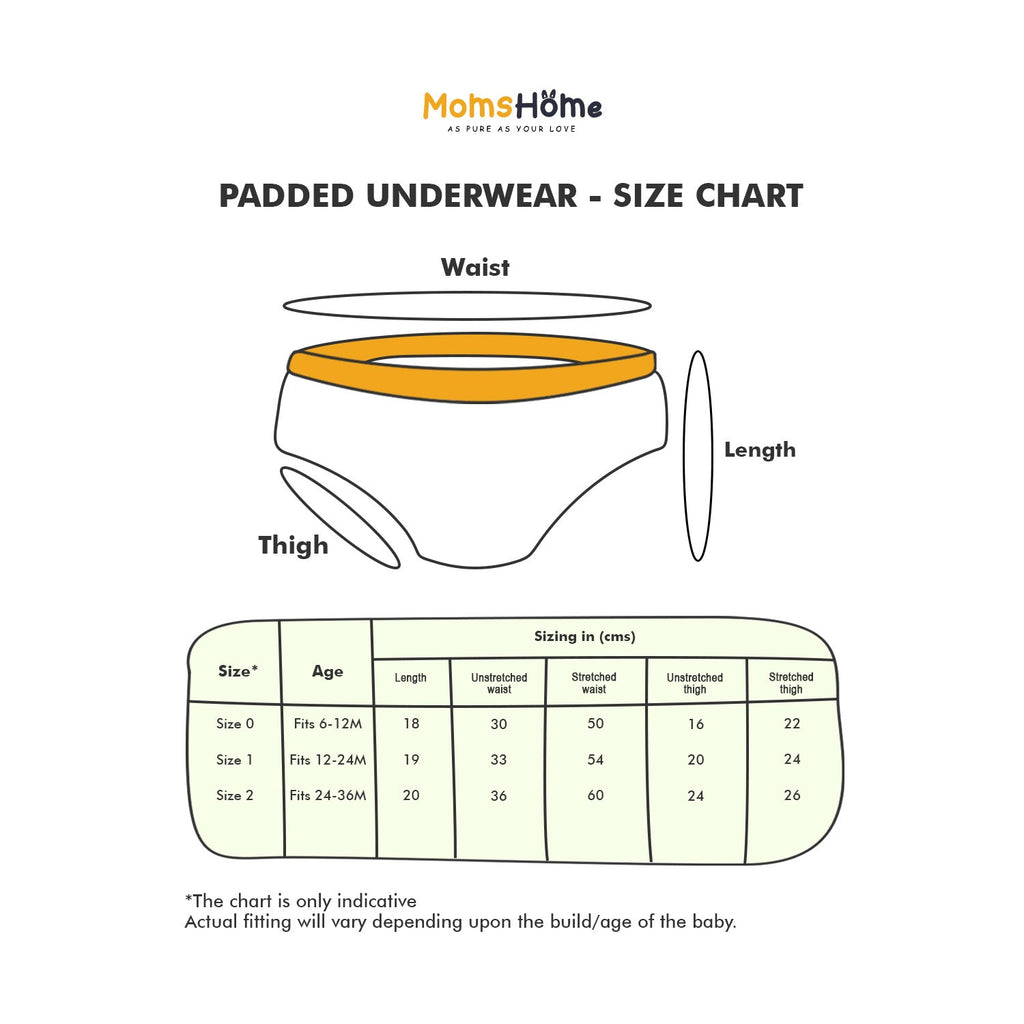 Cotton Unisex Baby Padded Underwear - Pack Of 1