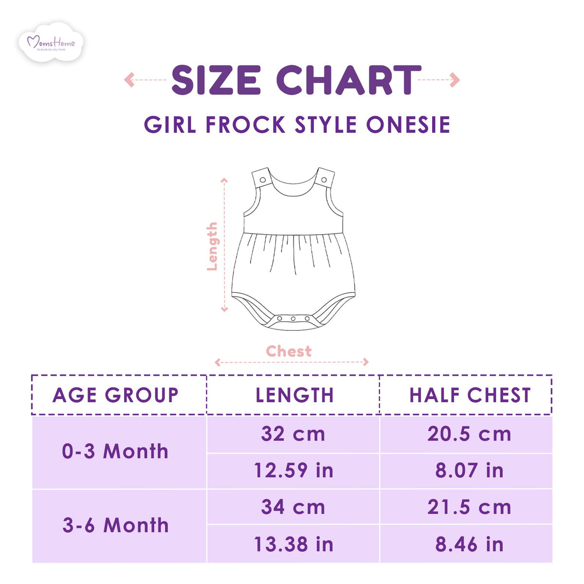 Girls Frock Style Onesie - Pack of 1