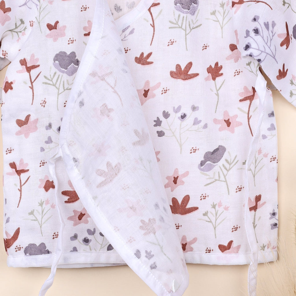 Kids Muslin Front Open Kimono - Pack of 2