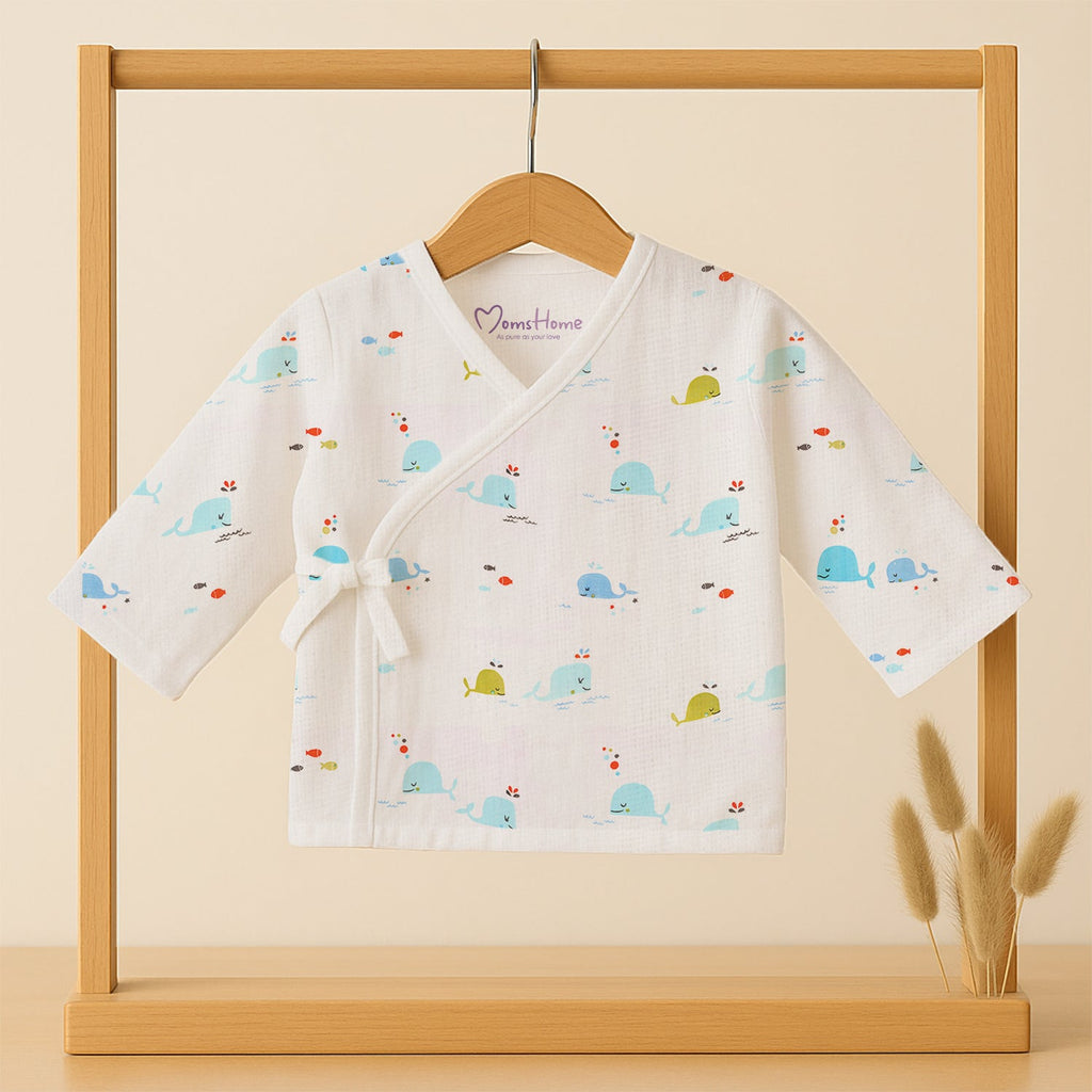 Kids Muslin Front Open Kimono