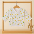 Kids Muslin Front Open Kimono - Lemon