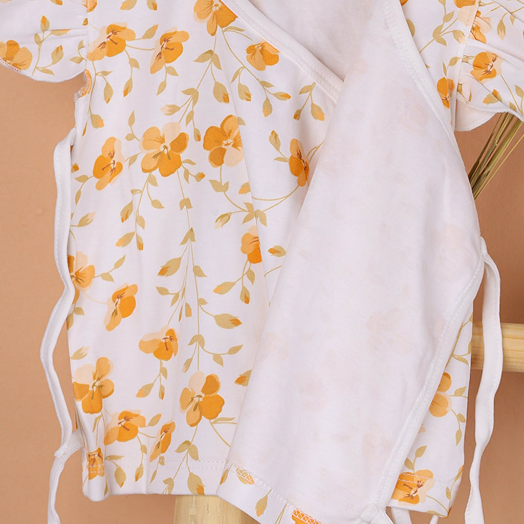 Kids Organic Cotton Front Open Kimono - Bloom