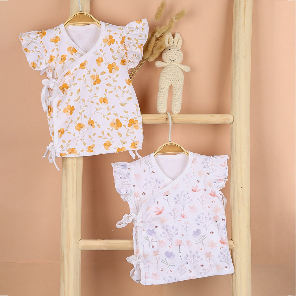 Kids Organic Cotton Front Open Kimono - Pack of 2