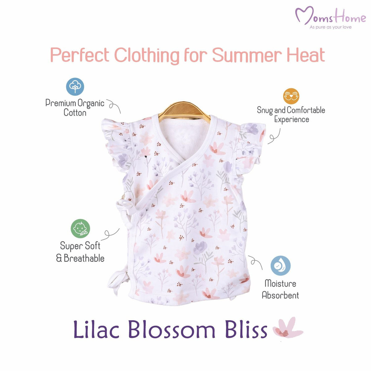 Kids Organic Cotton Front Open Kimono - Pack of 2