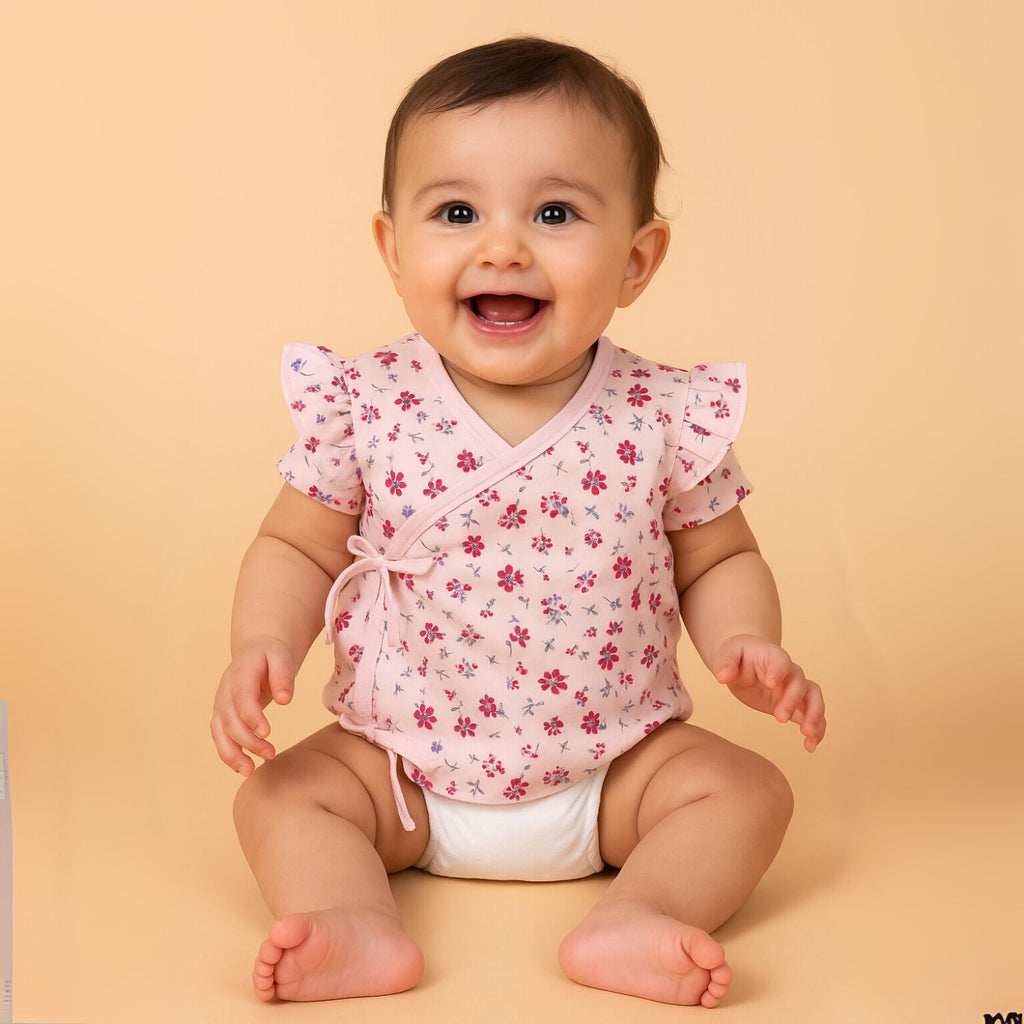 Kids Organic Cotton Front Open Kimono
