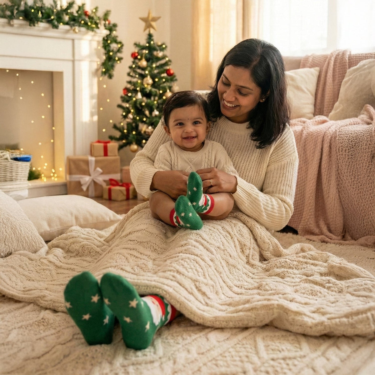 Matching Family Christmas Socks - Pack of 2