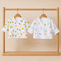 Muslin Front Open Kimono For New Born Baby - Pack of 2