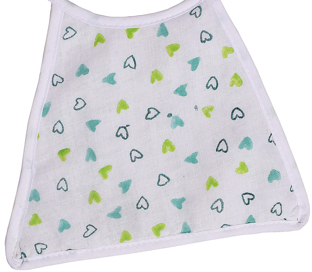 New Born Baby Cotton Bibs - Pack of 2 (0-9 Months)