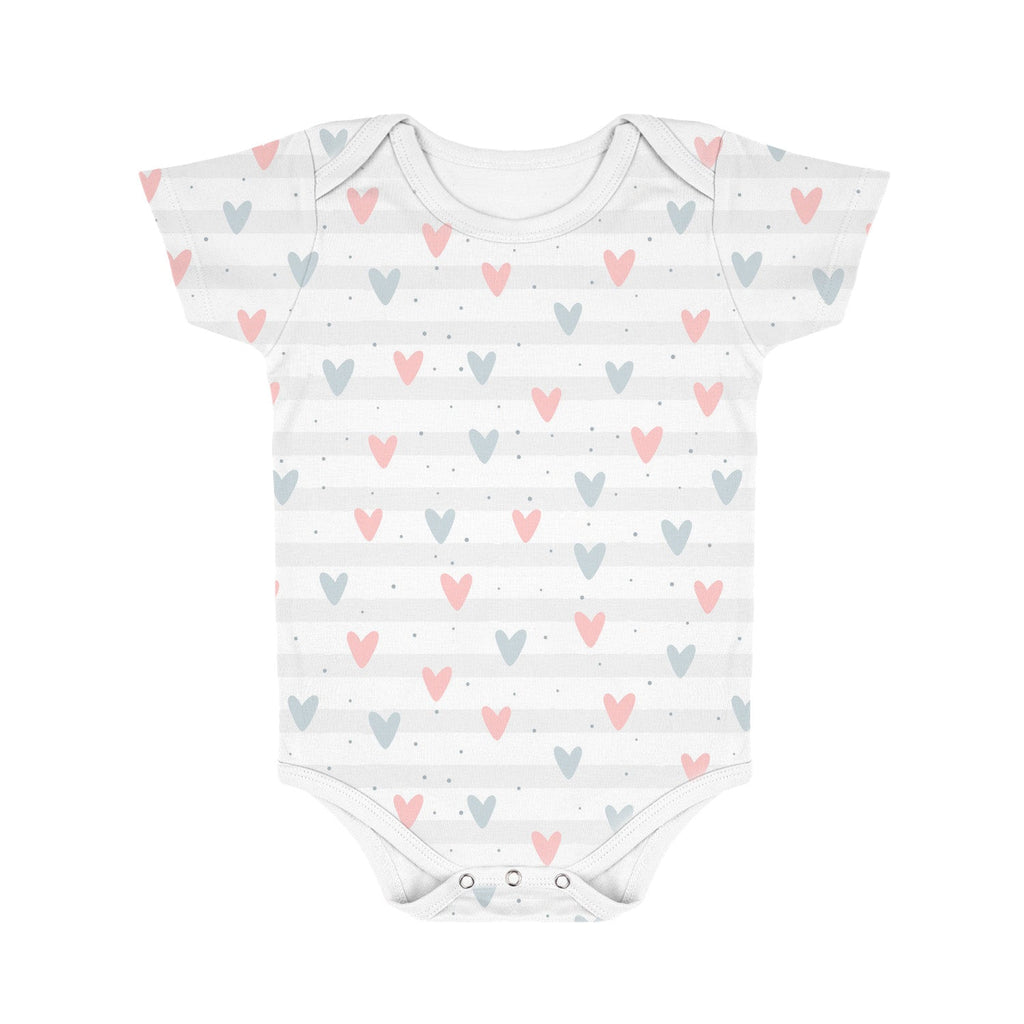 New Born Baby Organic Cotton Half Sleeves Onesie - Pack of 3