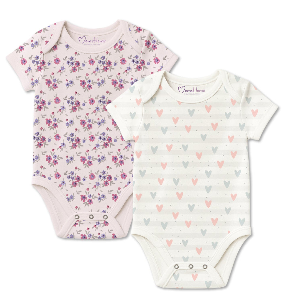 Newborn Baby Onesie –Organic Cotton Bodysuit - Pack of 2