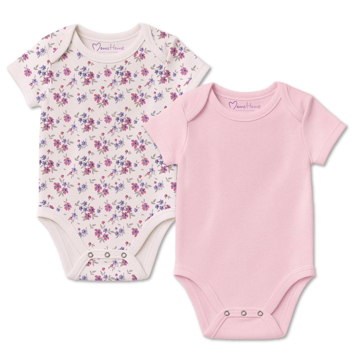 Newborn Baby Onesie –Organic Cotton Bodysuit - Pack of 2