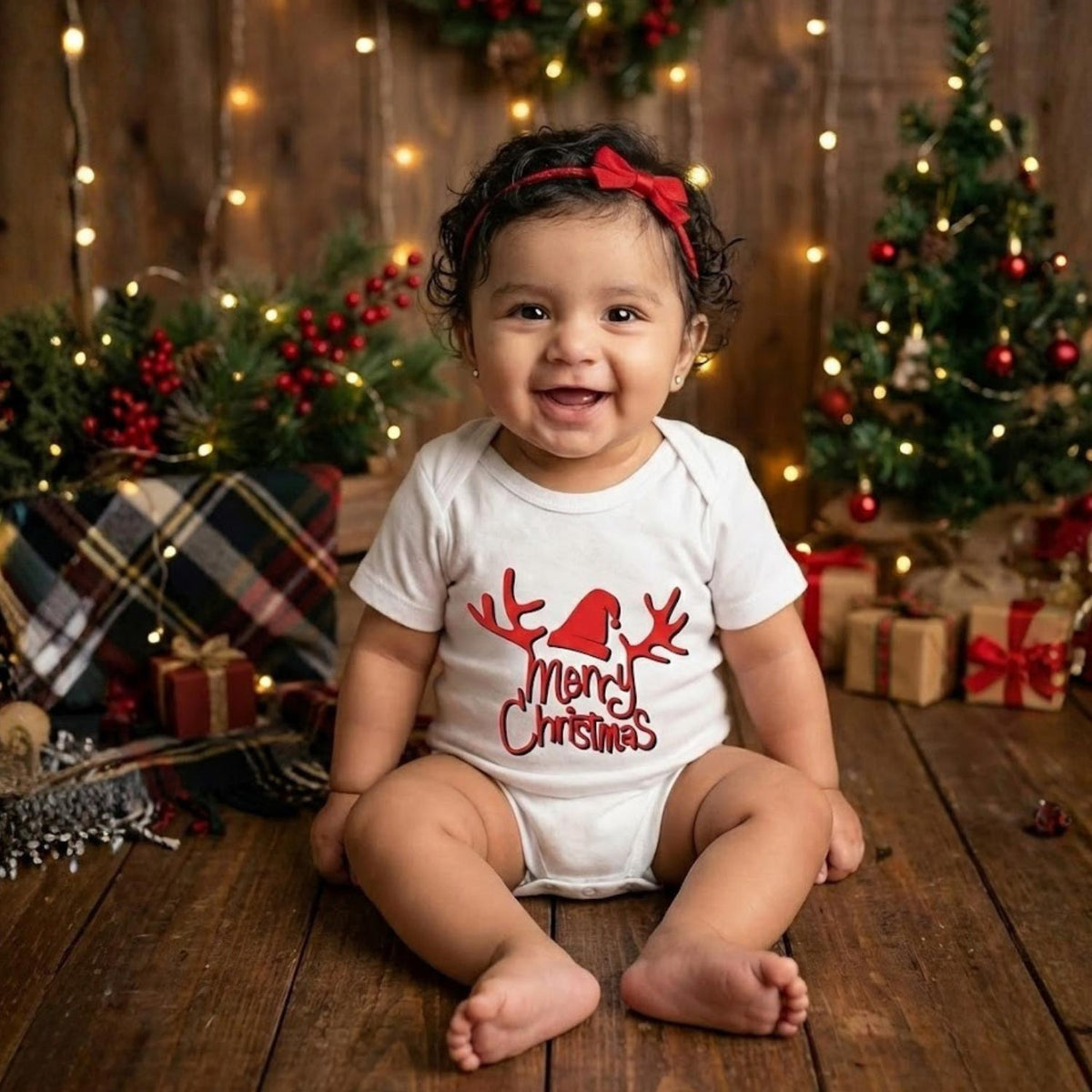 Organic Cotton Baby Christmas Onesie - Pack of 1