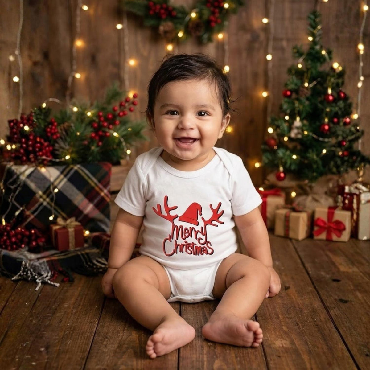 Organic Cotton Baby Christmas Onesie - Pack of 1