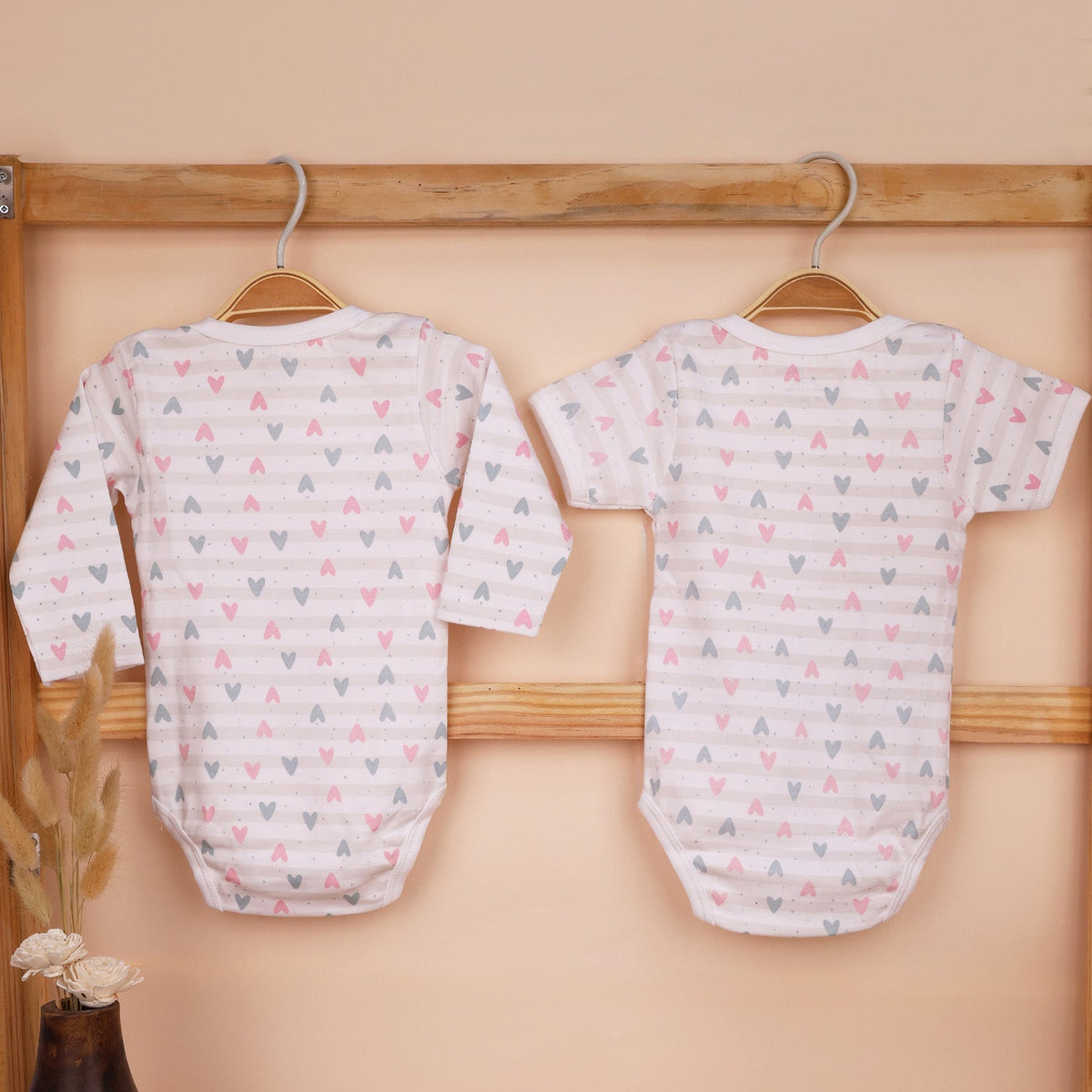 Organic Cotton Baby Full & Half Sleeve Onesie - Pack of 2