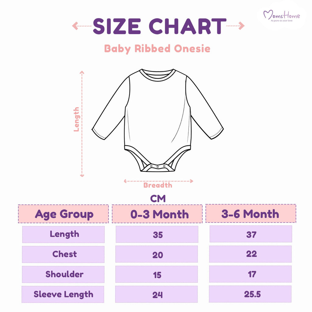 Organic Cotton Baby Full Sleeve Onesie - Bunny - Pack of 1