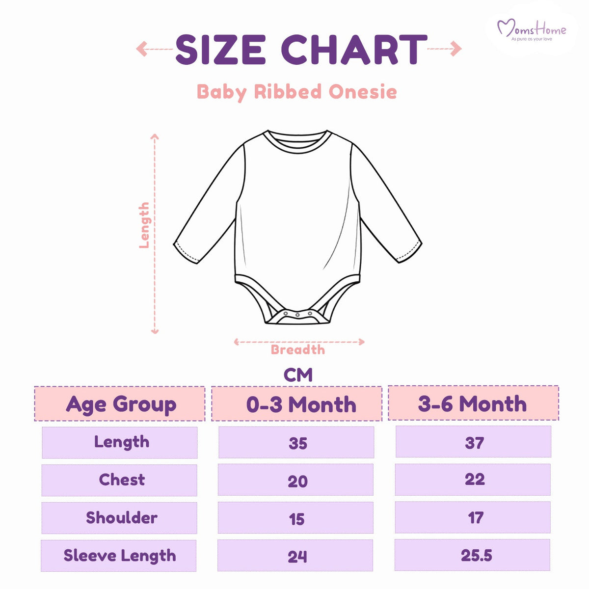 Organic Cotton Baby Full Sleeve Onesie - Bunny - Pack of 1